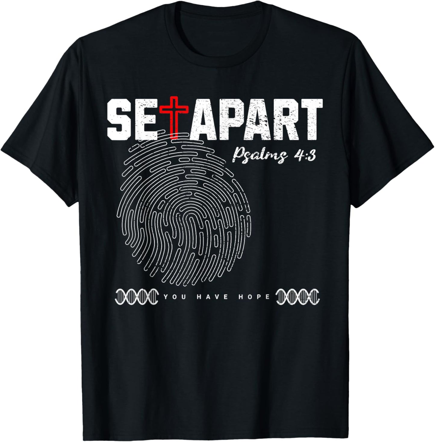 Set Apart Christian Identity Tee For Men Women Psalms Verse T-Shirt