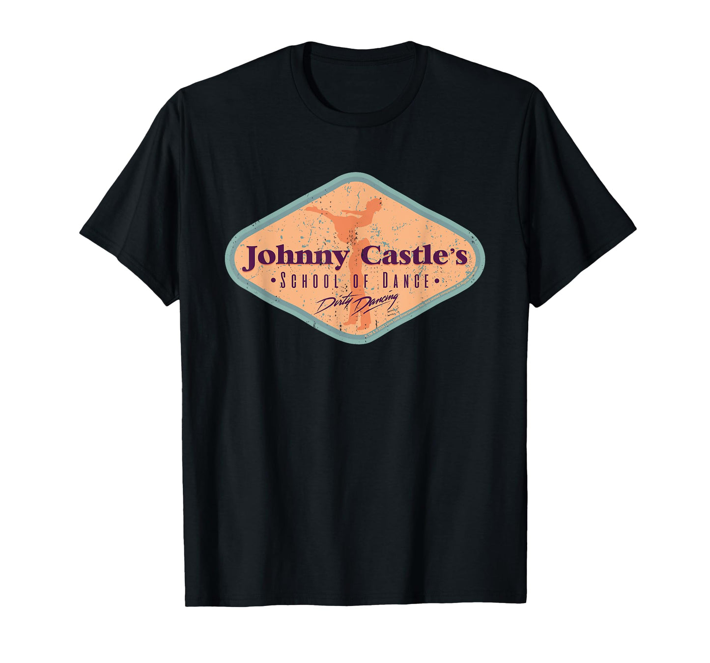 Dirty Dancing Johnny Castle's School Of Dance Badge T-Shirt