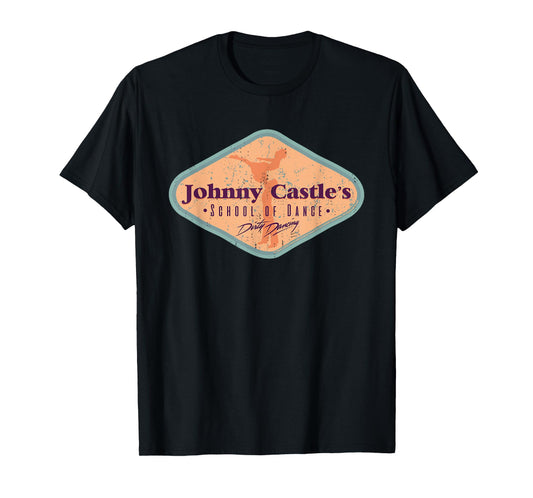 Dirty Dancing Johnny Castle's School Of Dance Badge T-Shirt