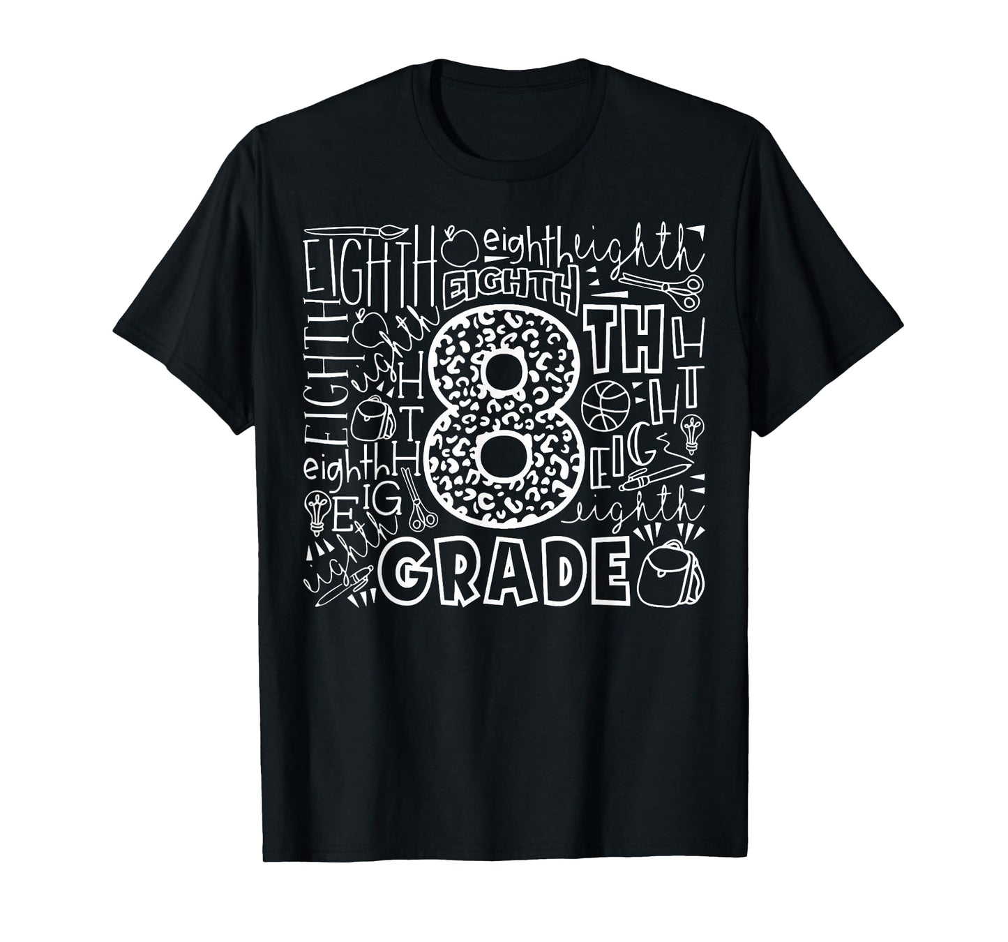 8th Grade Typography Team Eighth Grade Back To School T-Shirt