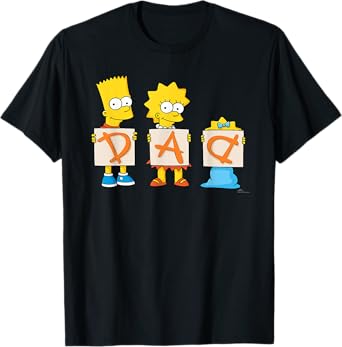 The Simpsons Father's Day Bart Lisa Maggie Dad Birthday Gift T-Shirt