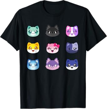 Meemeow Cats Plush Squishy Birthday Decorations T-Shirt