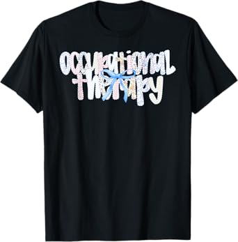 Floral Occupational Therapy Coquette Bow OTA Gift T-Shirt
