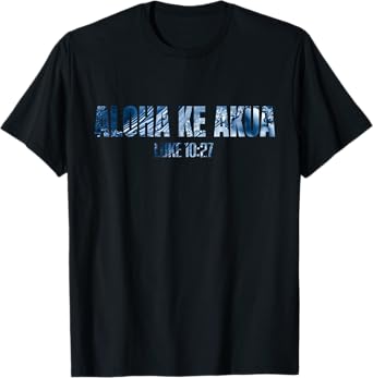 Inspiration Studios Christian Hawaiian Tees for Boys Men Women Aloha Ke Akua T-Shirt