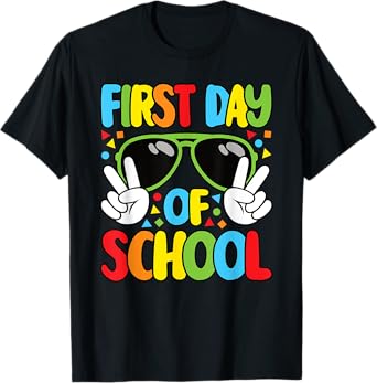 Funny First Day Of School Teacher Men Boys Kids T-Shirt