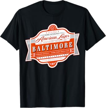 Classic Baltimore Beer Label T-Shirt - Charm City Pride T-Shirt