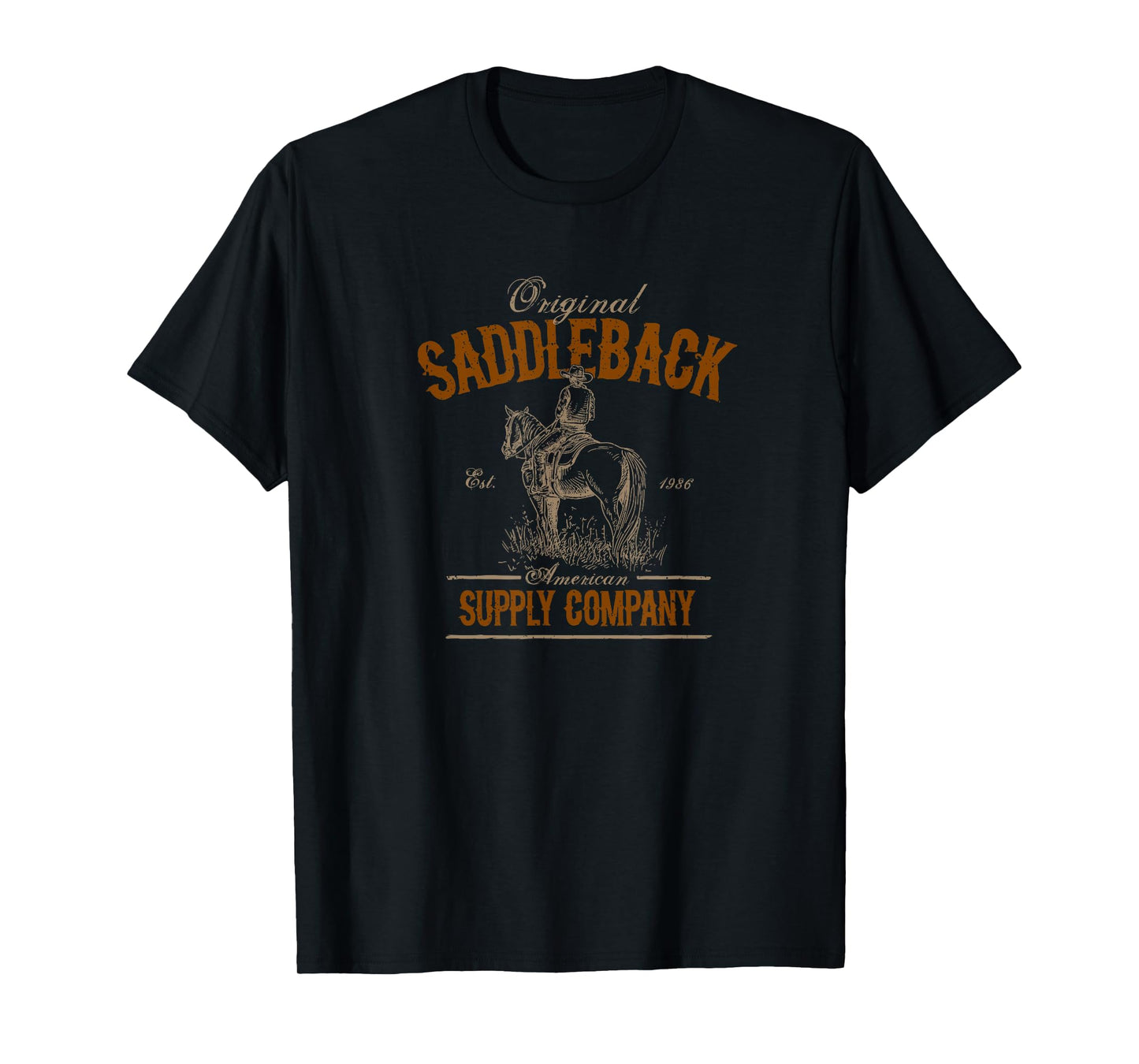 Saddleback Supply Cowboy on a Horse Logo T-Shirt