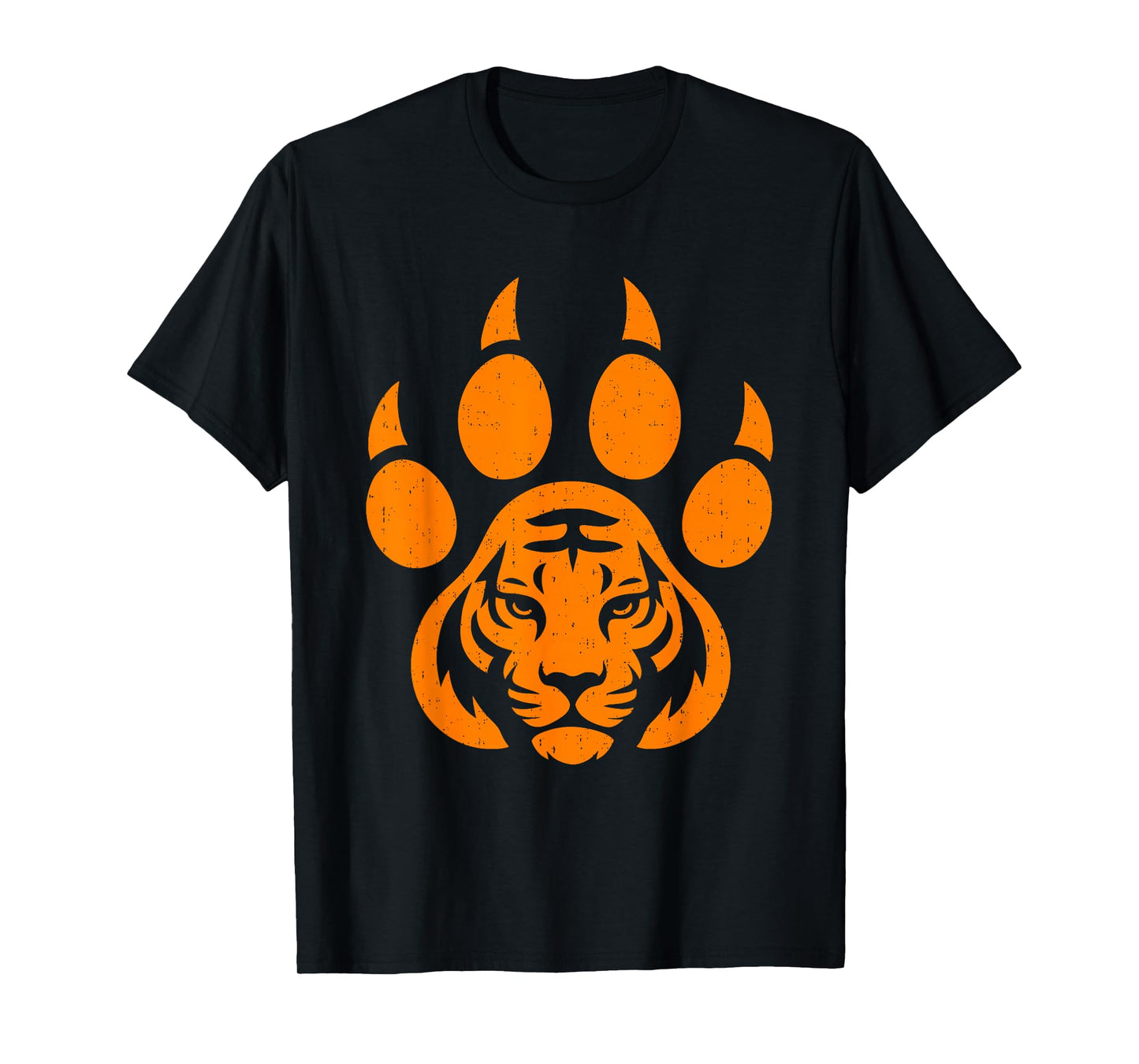 Cool Tiger Print Paw Wildlife Animal Jungle T-Shirt