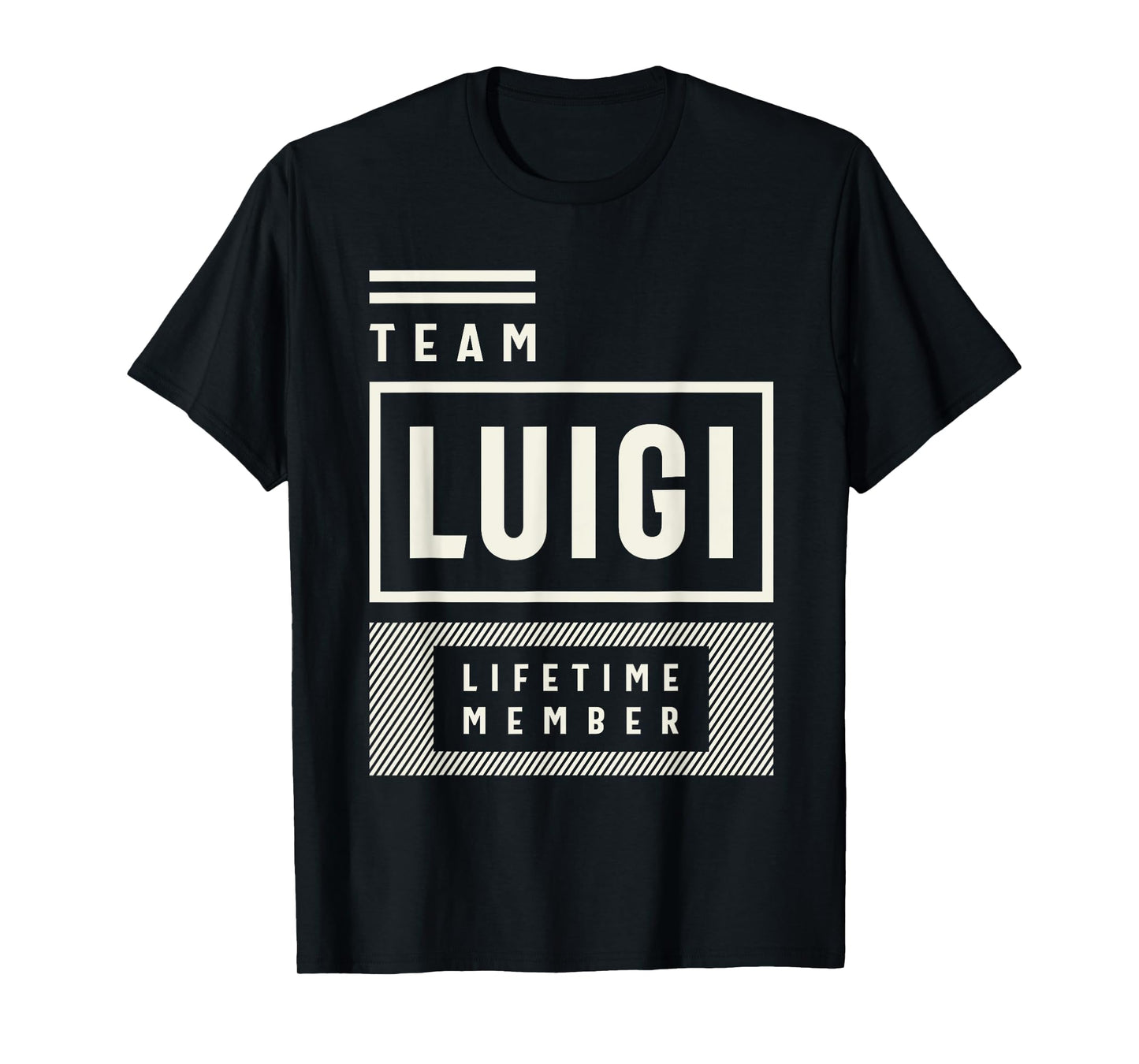 Team Luigi Lifetime Member Funny Name Luigi T-Shirt