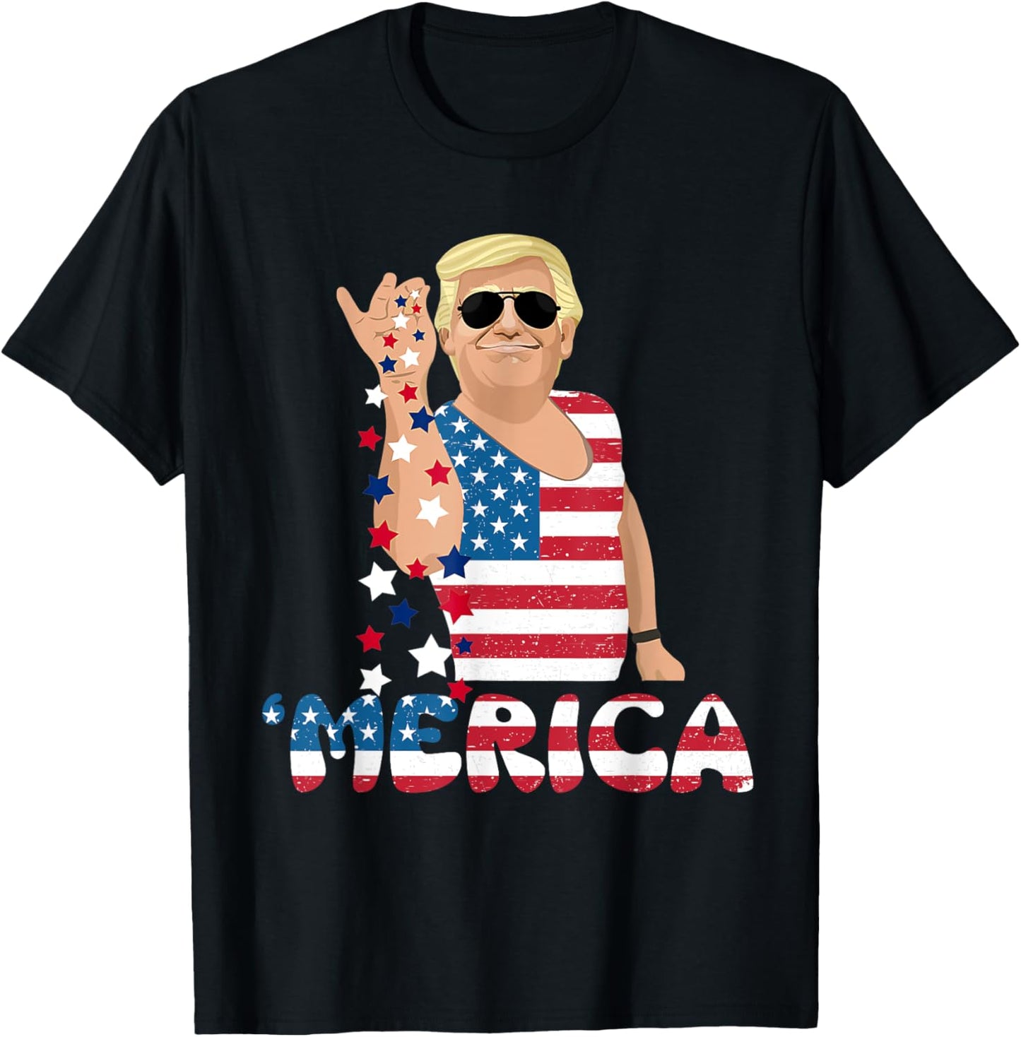 Patriotic Trump 4th of July America Freedom Independence Day T-Shirt