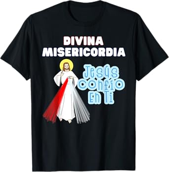 Jesús Confío En Ti Divine Mercy Spanish Catholic Kids T-Shirt