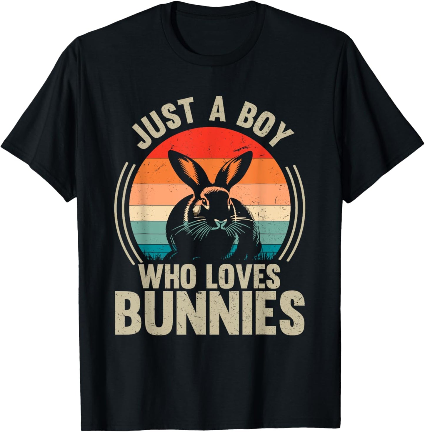 Just A Boy Who Loves Bunnies Rabbit Bunny Lover T-Shirt