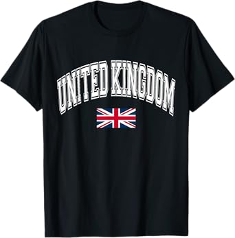 United Kingdom Great Britain British Flag Graphic T-Shirt