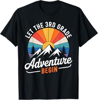 Let the 3rd Grade Adventure Begin Back To School Teacher Kid T-Shirt