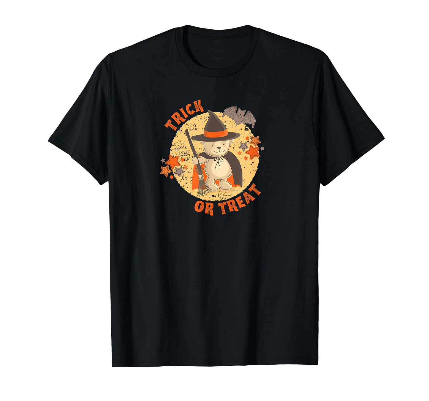 Cute Trick or Treat Witch Warlock Bear T-Shirt
