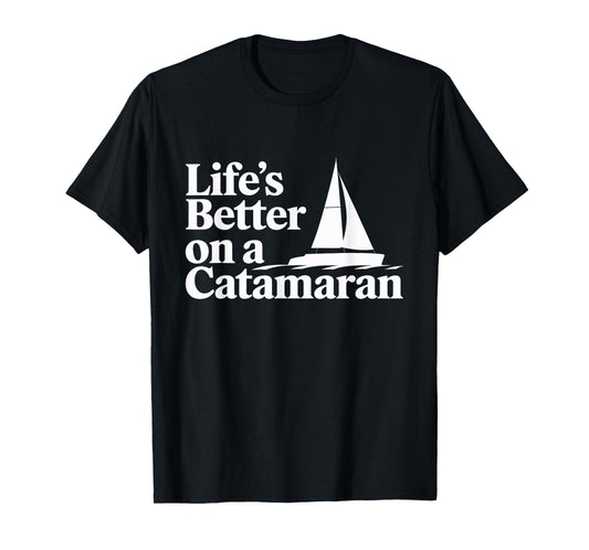 Catamaran Sailing Yachting Boating Ocean Explorer Maritime T-Shirt