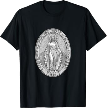 Miraculous Medal Marian Our Lady Catholic T-Shirt