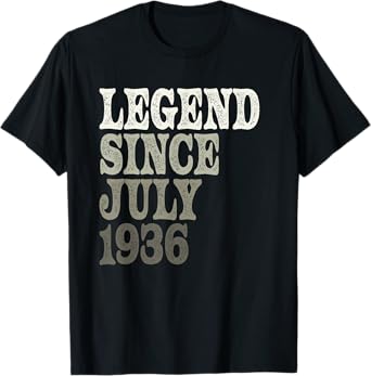 Legend Since July 1936 Birthday T-Shirt