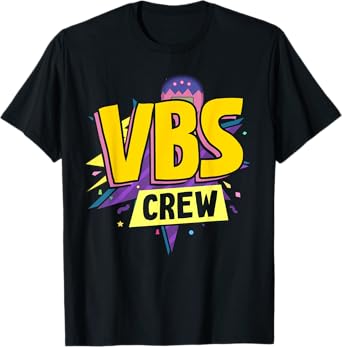 VBS Crew Vacation Bible VBS Teacher Groovy Christian School T-Shirt for Men Women Kids