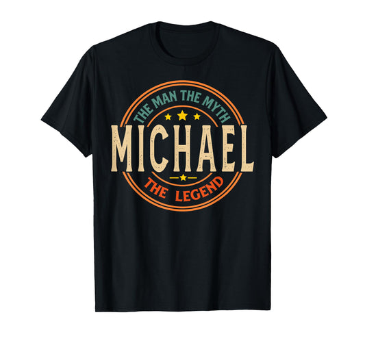 MICHAEL The Man The Myth The Legend Vintage Personalized T-Shirt