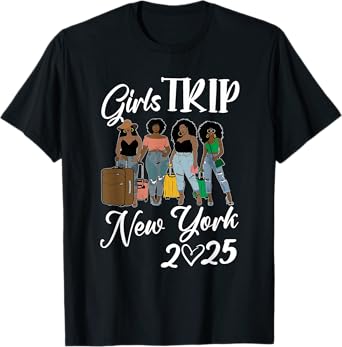New York Girls Trip 2025 Friends Matching Group T-Shirt