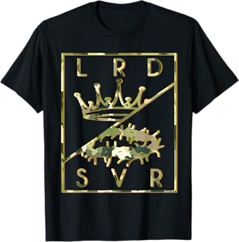Camo Jesus Christian King Crown Lord & Savior 2 T-Shirt