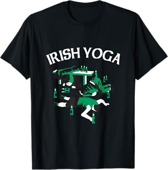 Irish Yoga Funny St. Patricks Day Drinking T-Shirt
