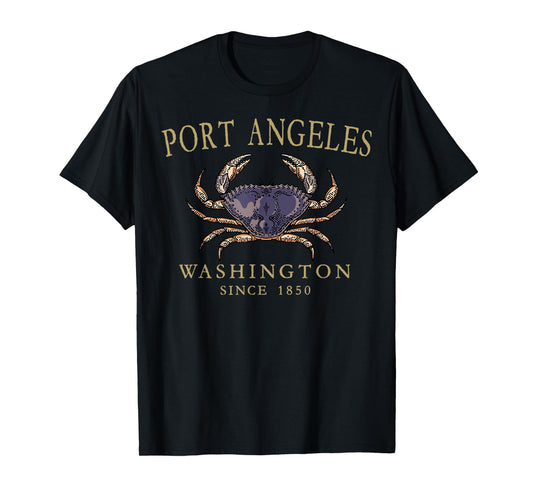 Port Angeles Washington Dungeness Crab Since 1850 Beige T-Shirt