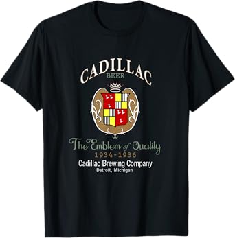 Prohibition Era Cadillac Brewing Company T-Shirt