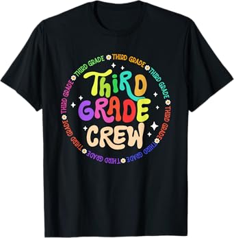Third Grade Crew Back To School 3rd Grade Team Funny T-Shirt
