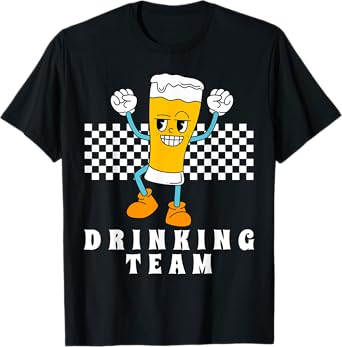 Drinking Team Groovy Matching Beer Vacation T-Shirt
