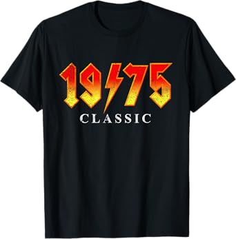 Vintage 1975 Classic Rock Legend 50 Year Old 50th Birthday T-Shirt
