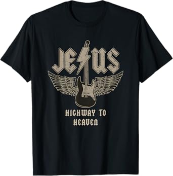 Jesus Rock and Roll Christian Music Worship Bible Verse T-Shirt