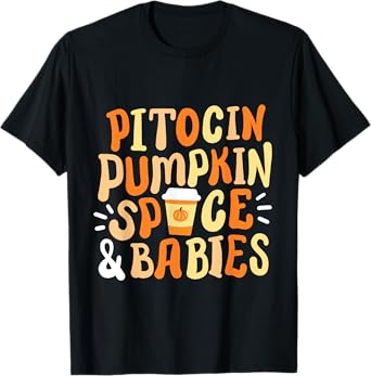Halloween Labor And Delivery L&D Nurse Fall Pumpkins Midwife T-Shirt