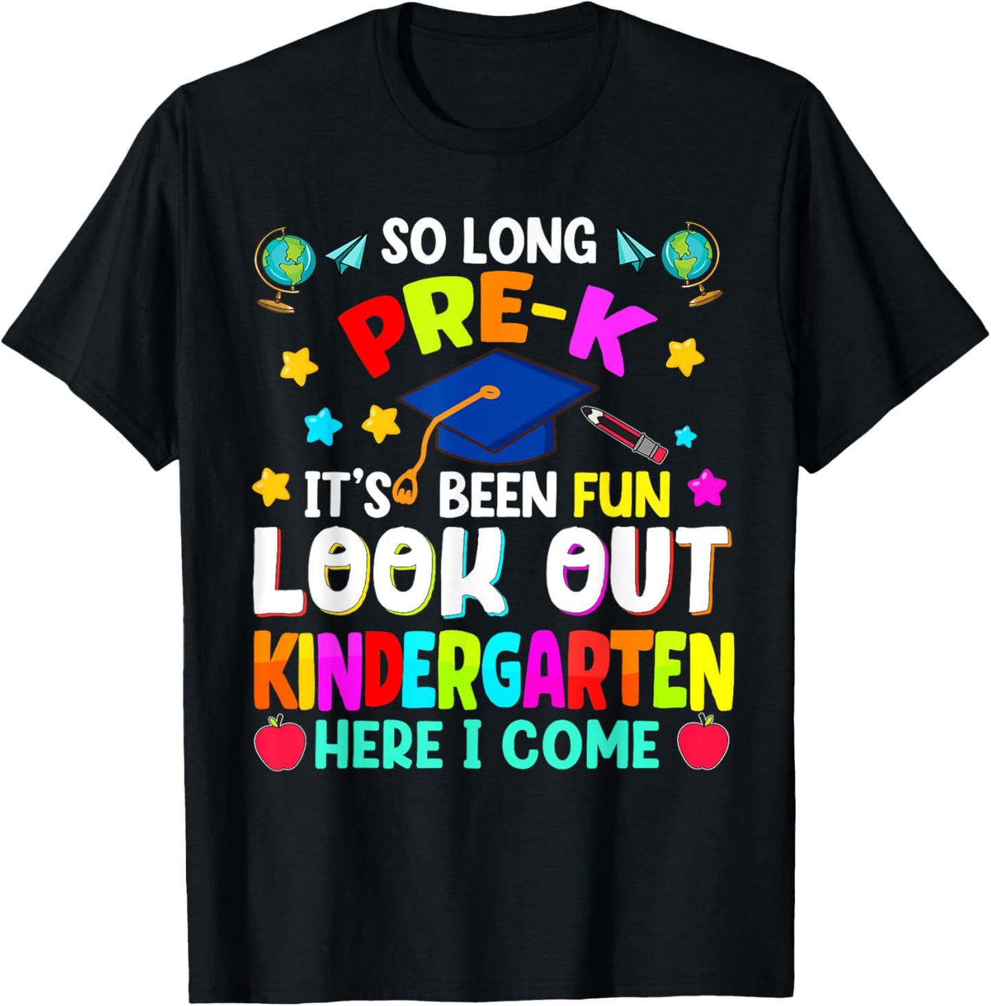 So Long Pre‑K Graduation Celebrate Teacher & Kid Boys Girls Tee by TeeBrew