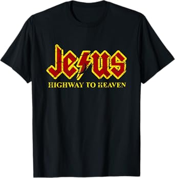 Jesus Highway To Heaven Funny Christian T-Shirt