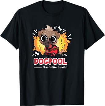 Marvel Studios Deadpool & Wolverine Chibi Dogpool Trouble T-Shirt