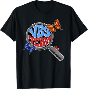 VBS 2025 Vacation Bible School VBS Team Hand Lens T-Shirt