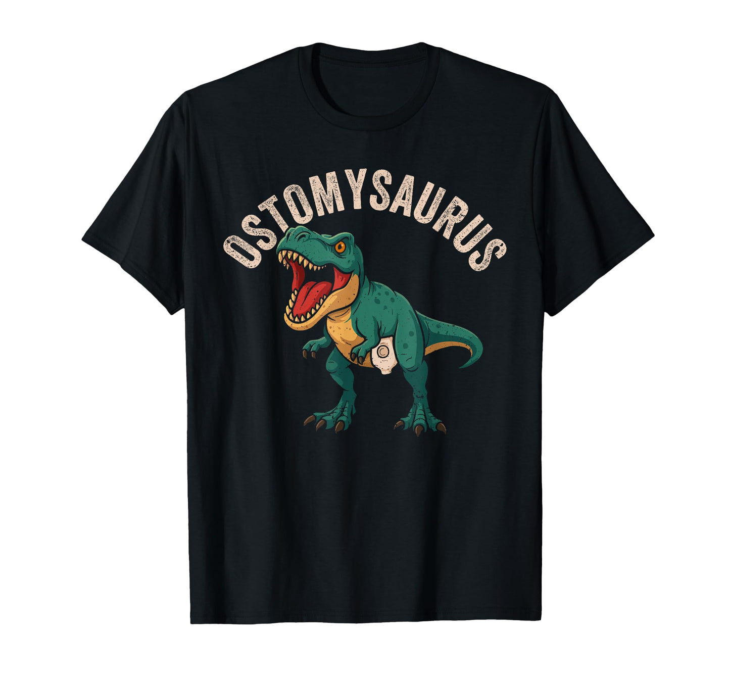 Ostomy Surgery Recovery Ostomysaurus Funny Ostomy Warrior T-Shirt