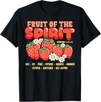 Fruits of the Spirit Christian Faith Bible Verse Jesus Faith T-Shirt