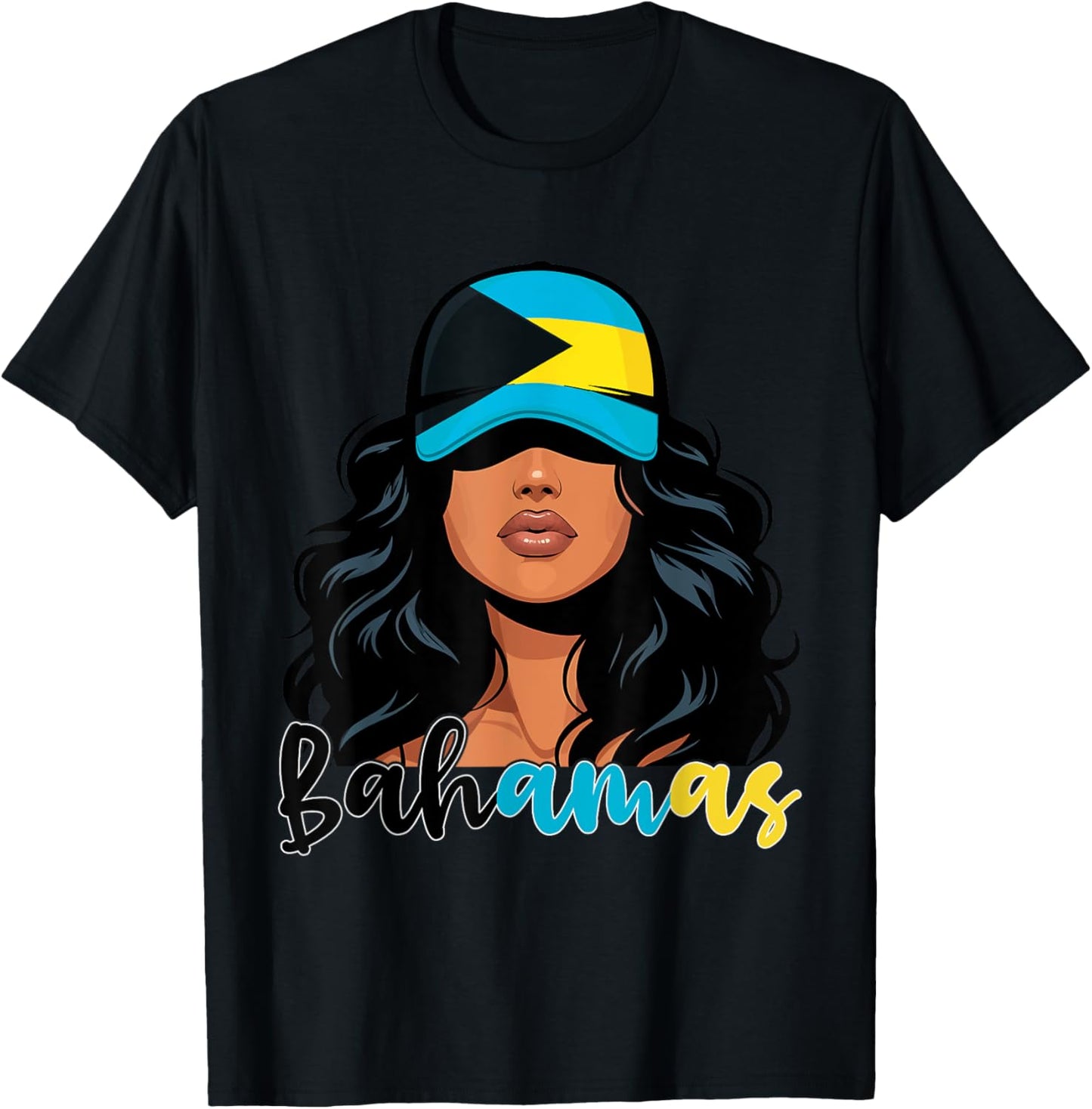 Bahamian Girl Bahamas Flag Proud Bahamian Women T-Shirt