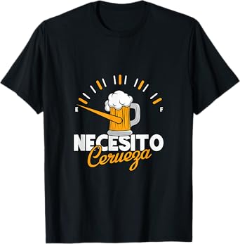 Humorous Necesito Cerveza Beer Lovers T-Shirt