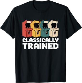 Vintage Arcade Cabinet Video Gaming Retro Gamer T-Shirt