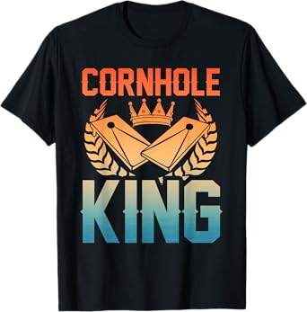 Cool Cornhole Art For Men Dad Boys Corn Hole Player Cornhole T-Shirt