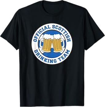 Official Scottish Drinking Team Flag of Scotland Beer Funny T-Shirt