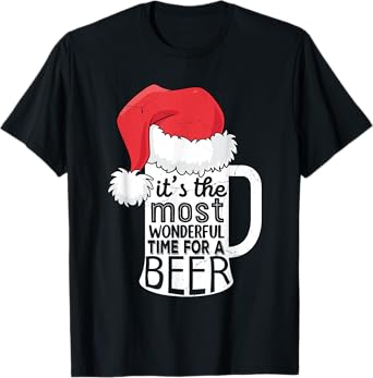 It's the Most wonderful time for a beer Christmas Men Beer T-Shirt