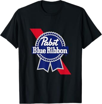 Pabst Crest and Ribbon Licensed Logo T-Shirt