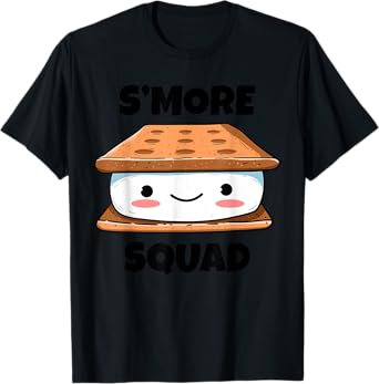 Smore Squad Funny S'more Camping Group Kawaii Camper Gifts T-Shirt