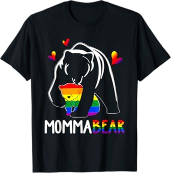 LGBT Mama Momma Bear Gay Pride Proud Mom Mother's Day T-Shirt