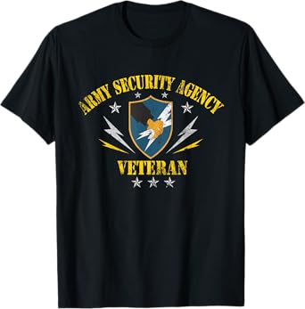 Military USA Security Agency Veteran for Men Women Patriotic T-Shirt